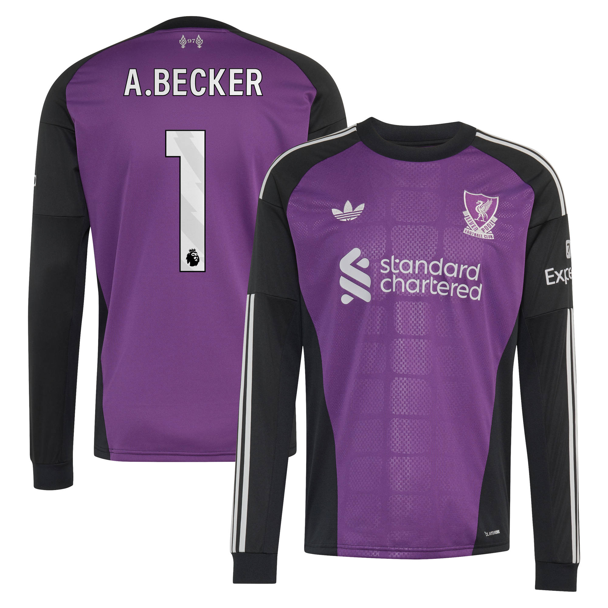Liverpool adidas Away Goalkeeper Shirt 2026-27 - Long Sleeve with A.Becker 1 printing