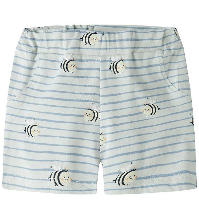 Name It Shorts - NbmVroels - Pale Aqua/Bee - Name It - 74 - Shorts