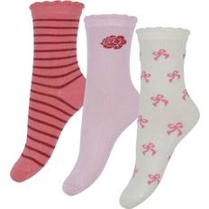 Name It Strumpor - 3-pack - NmfKimi - Cloud Dansare/Blank Lila - Name It - 25/27 - Strumpor