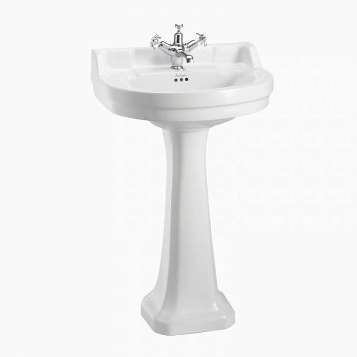 Tvättställ Edwardian med pelare 1 hål