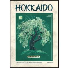 Hokkaido Harmony, Willow Tree and Owl Poster (70x100cm) - Plakater > Konstaffischer