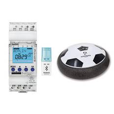 Theben Set SELEKTA 170 top3, Bluetooth Empfänger Obelisk und Avantrado Hoverball - Set 3-teilig, Digitale 1-Kanal Astro-Zeitschaltuhr mit App-Programmierung, perfekt für LEDs, Zeitschalter