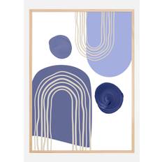Boho Purple Arches Plakat (21x29.7 cm (A4))