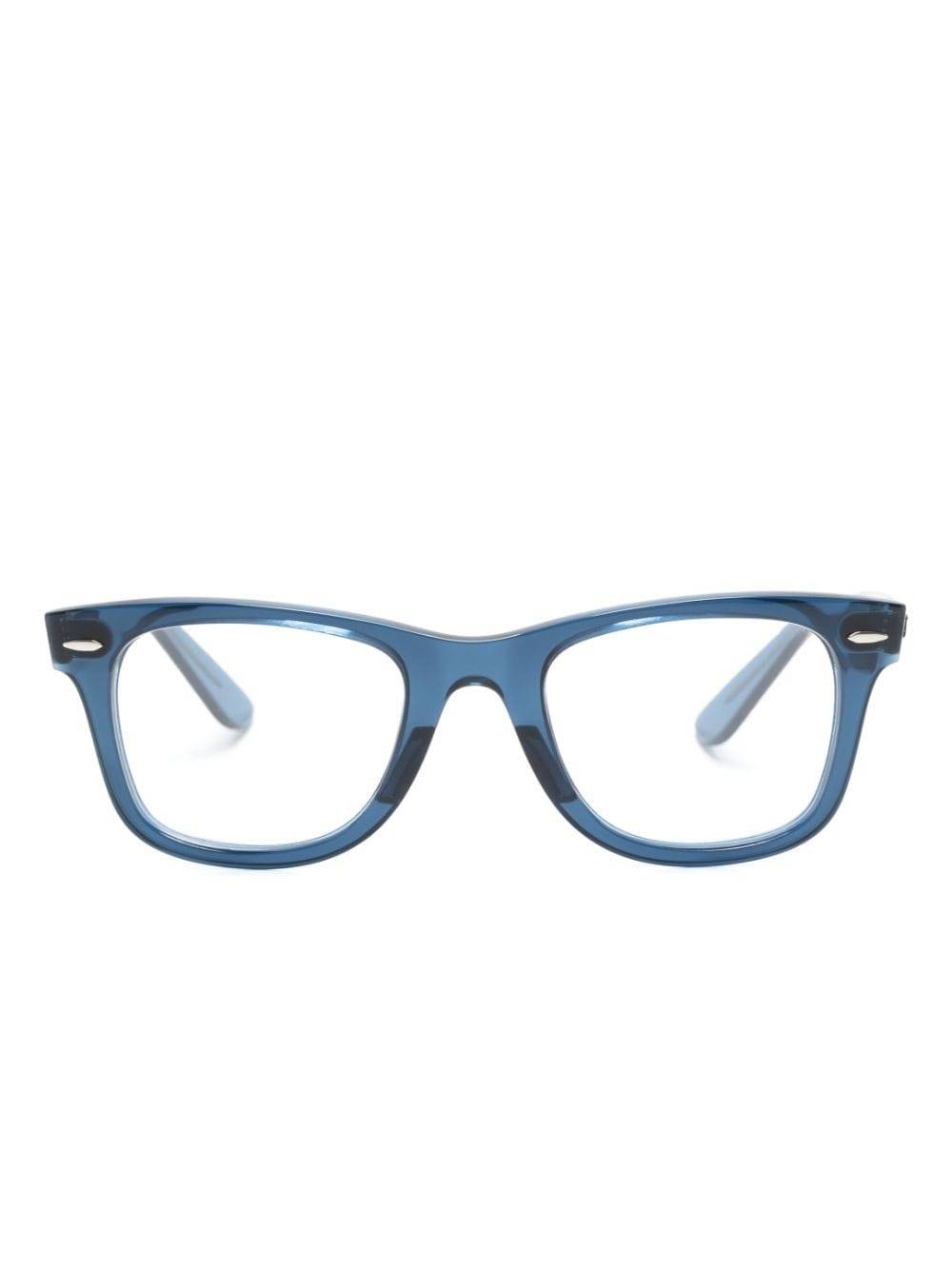 Ray-Ban - Wayfarer Ease fyrkantiga glasögon - unisex - acetat - 50 - Blå