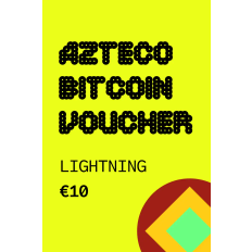 Azteco Bitcoin Lightning Voucher €10 EUR Gift Card - Digital Code