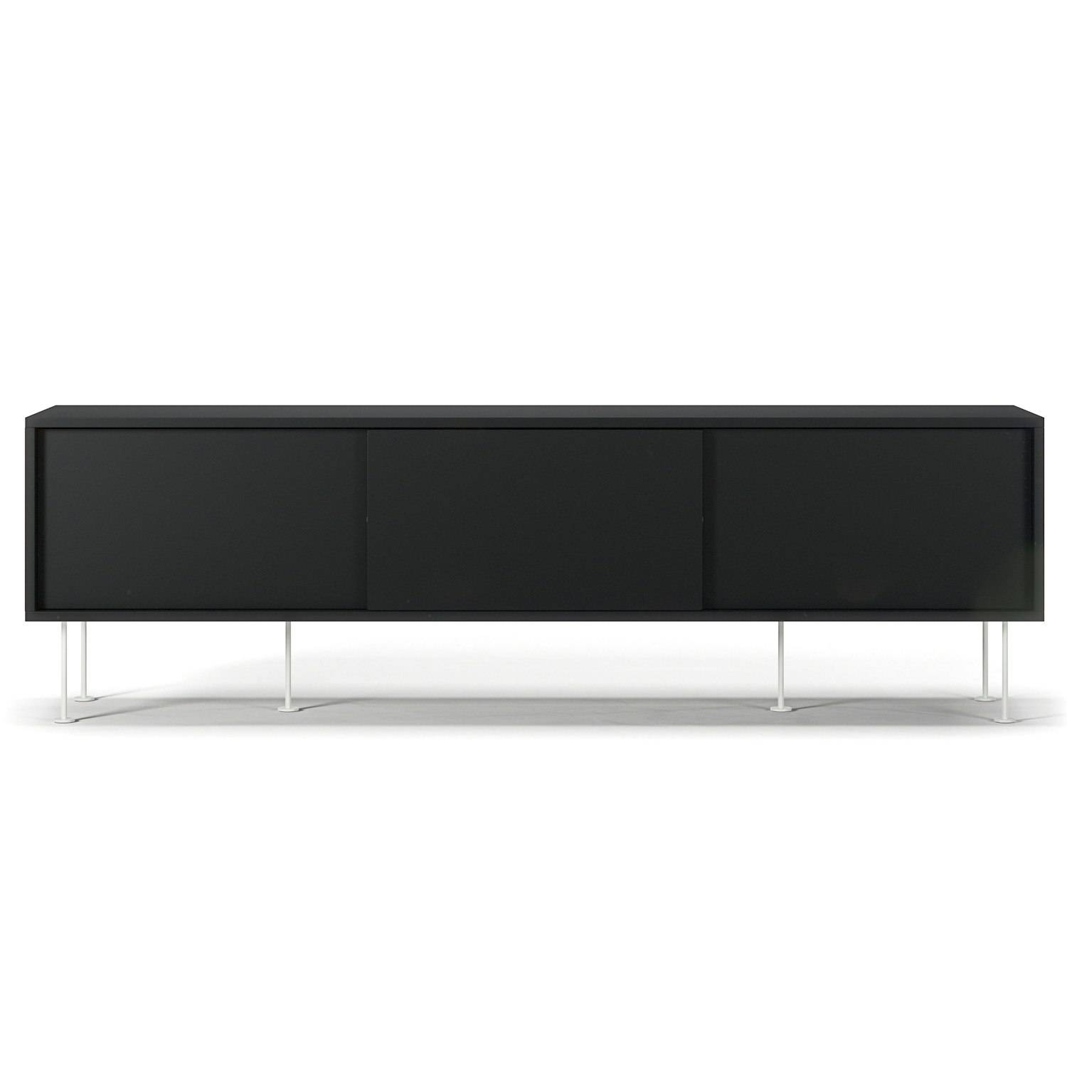 Decotique Vogue Mediabänk Med Ben 180 Cm Antracit / Vit - Tv-bänkar & mediabänkar Mdf Antracit - 190171-308812-308812