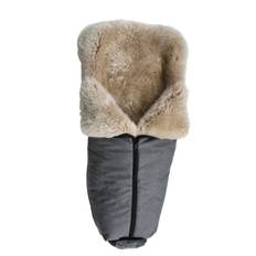Bozz Åkpåse Ergo Lammskinn Långhårig (Gråmelange/Linen)