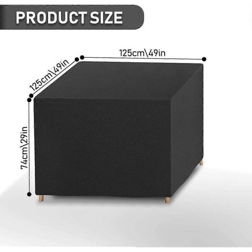 126 x 126 x 74 cm Protective Cover Furniture Cover, Garden Furniture Cover, Outdoor Table Cover