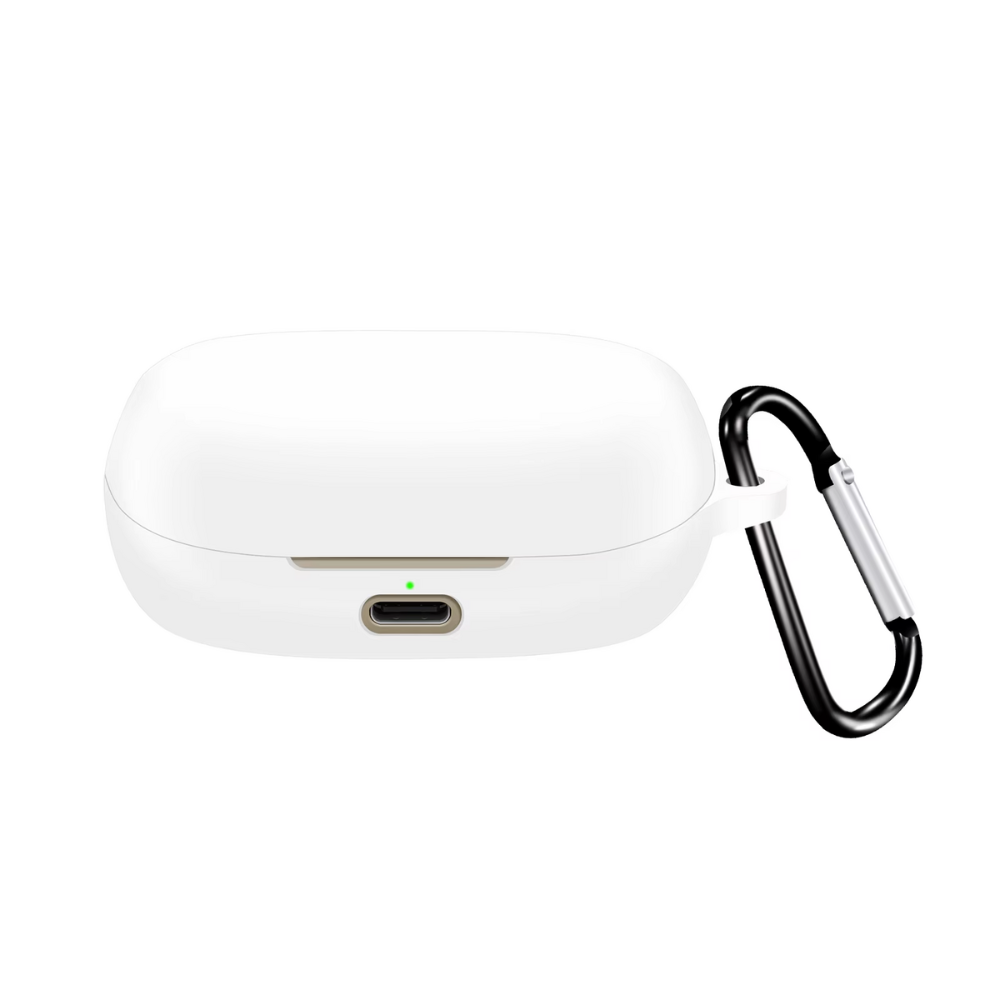 LindeCovers Jabra Elite 7 Active - Silikone Cover 5 White Silikonemateriale: Blødt og fleksibelt cover, der beskytter mod slag og ridser Skræddersyet pasform: Tilpasset Jabra Elite 7 Active for et sikkert og tæt fit Tykkelse: 2 mm Tilbehør: Karabinhage medfølger..