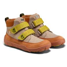 Affenzahn Kid's Übergangsschuh Leder Friendy Barfotaskor Barn Storlek 25 Färg cat / beige