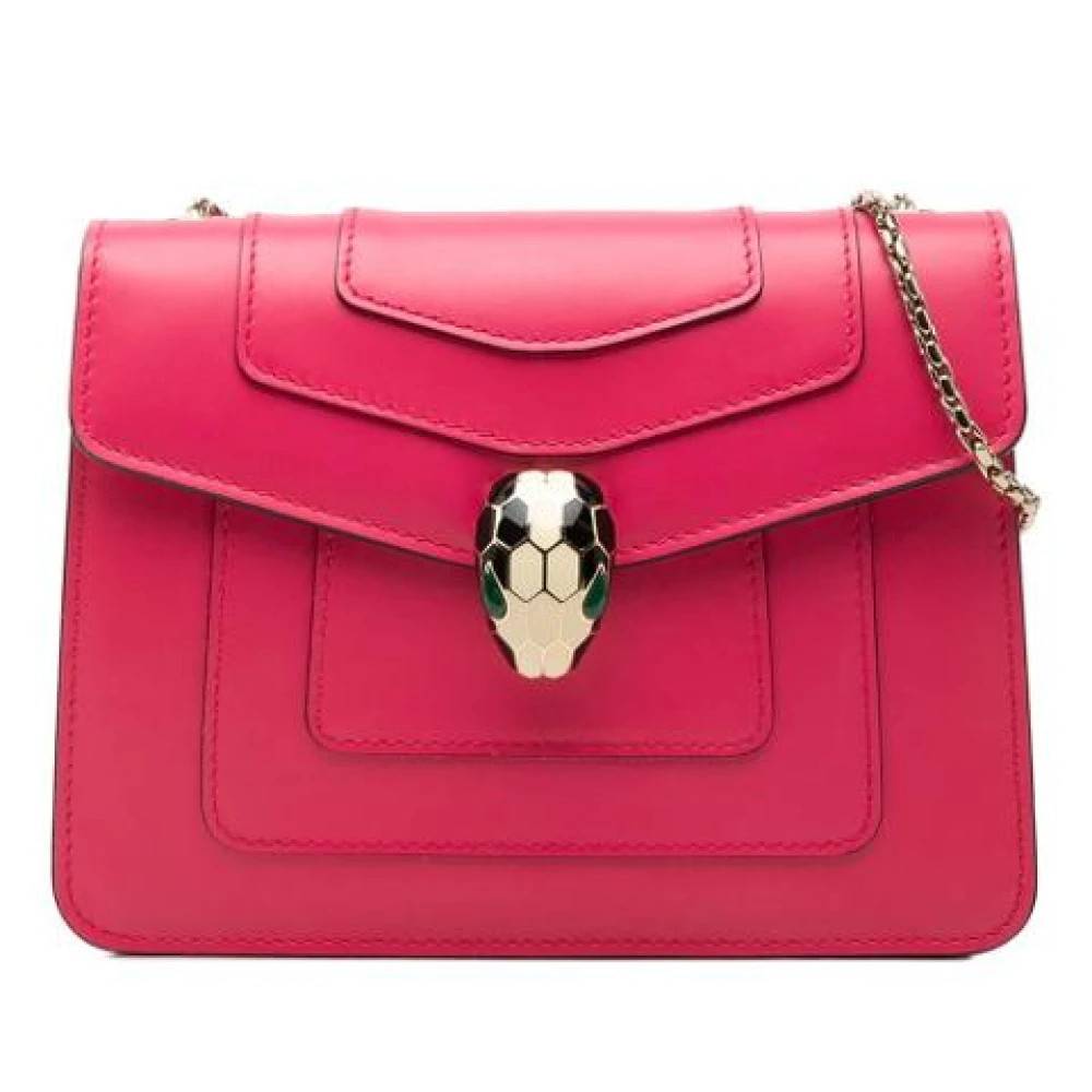 Bvlgari Vintage Pre-owned Vintage Skuldertaske - Vintage - Dame - Lyserød - ONE SIZE - Uld