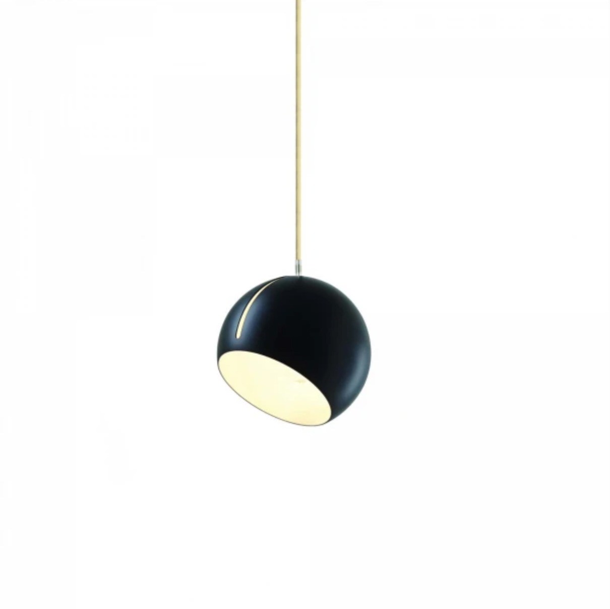 Tilt Globe klyngependel fra Nyta - Hvid baldakin (til 5 pendler) / Sort / Beige