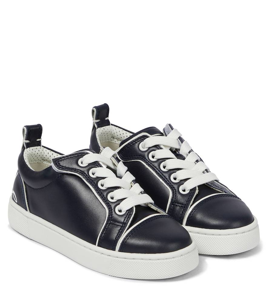 Christian Louboutin Kids Zapatillas Funnyto de piel - azul - EU 33