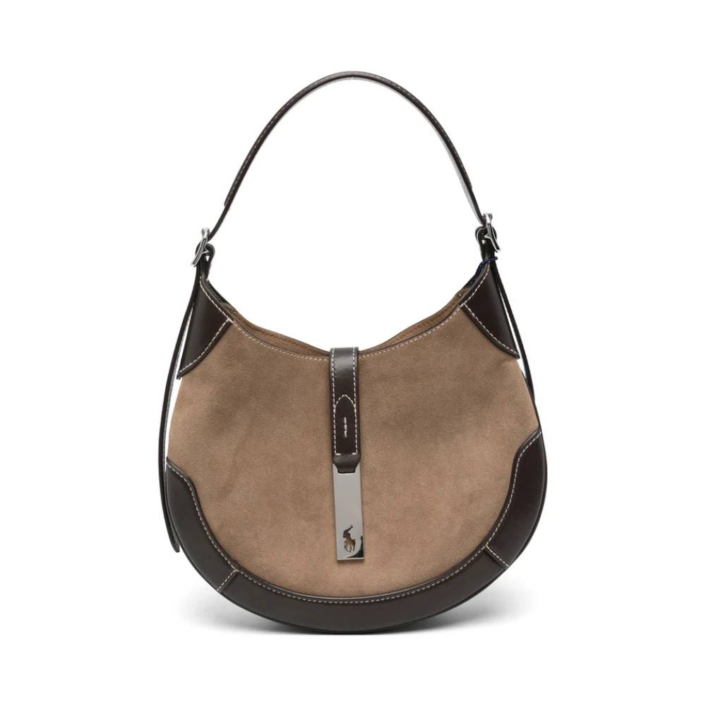 Ralph Lauren ID Skuldertaske - Tasker - Dame - Brun - ONE SIZE - Uld
