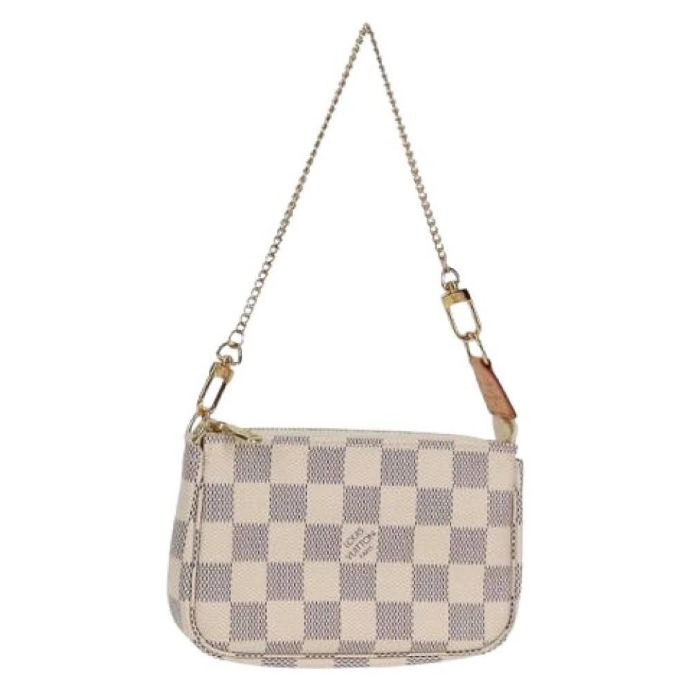 Louis Vuitton Vintage Pre-owned canvas tasker - Vintage - Dame - Hvid - ONE SIZE - Tyl