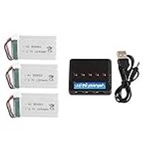 Briaatt 3,7 V 1200 MAh med laddare för X5 X5C X5SC X5SH X5SW H5P drönare Quadcopter Lipo Battey 3,7 V, 3