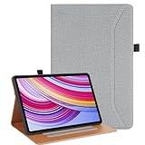 Vakarey Tabletfodral för Redmi Pad Pro med pennhållare, fodral för Xiaomi Redmi Pad Pro 2024 12,1 tum anti-fall för barn, grå