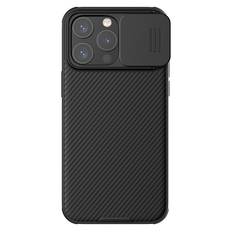NILLKIN CamShield Pro Series för iPhone 15 Pro Max telefonfodral Skjut kameraskydd Anti-drop PC+TPU skal Black