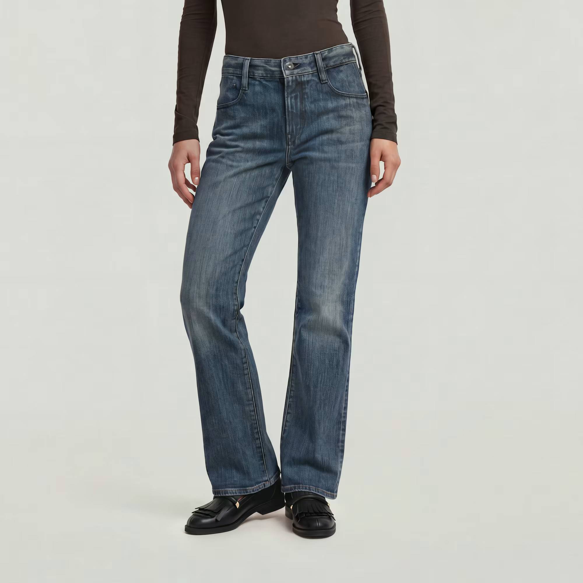 G-Bootcut Jeans - Medium blue - Women