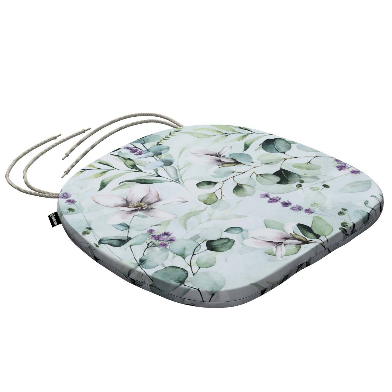 Stolehynde Marcus, Naturhvid med pint Magnolie, B40 x D37 x 2,5 cm, Flowers