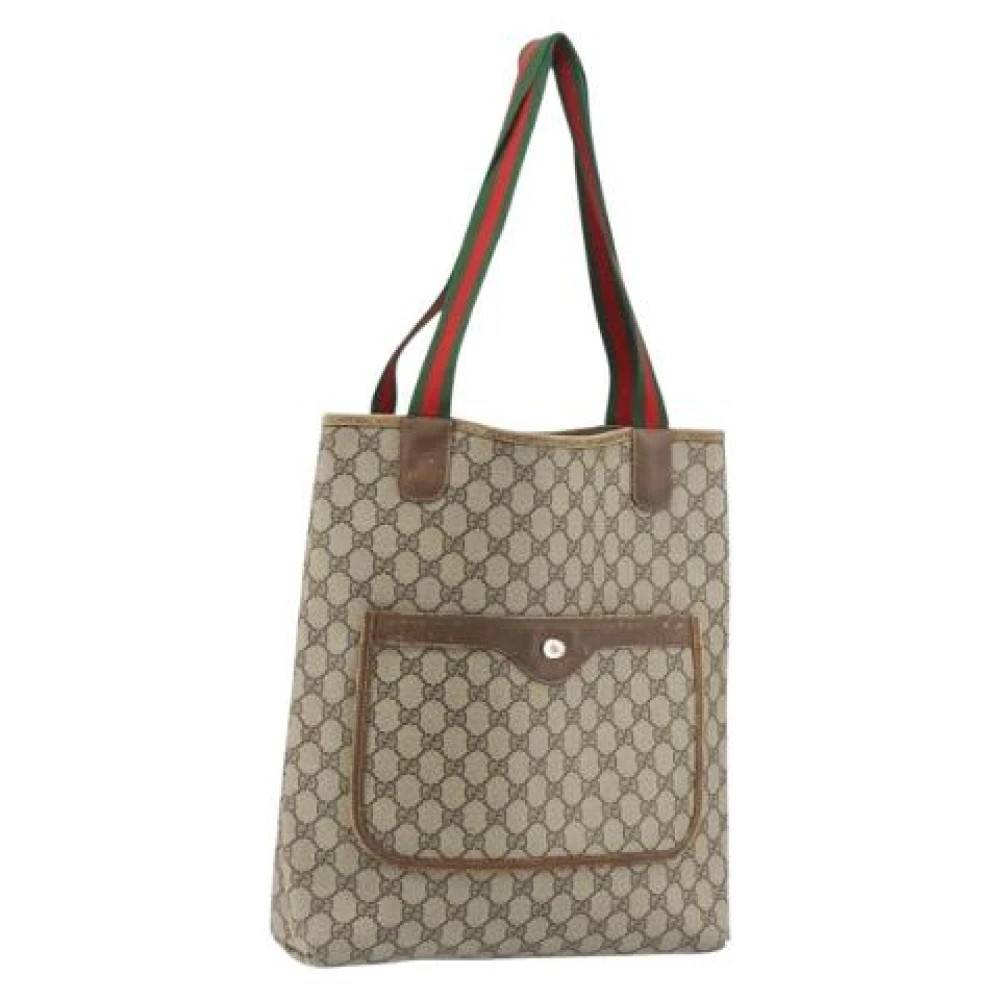 Gucci Vintage Pre-owned Tote Bag - Vintage - Dame - Beige - ONE SIZE -