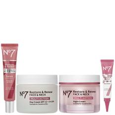 No7 Restore & Renew Serum 30ml, Day Cream 50ml, Night Cream 50ml, Eye Cream 15ml - 145 ml