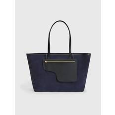 Eraclea Mirtillo Suede/Leather Large tote bag - One Size (One Size)