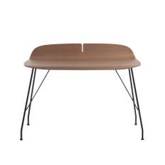 Kartell - Earl of Wood, Dark Wood Top, Black Frame Legno Sc.Fsc100 - Skrivbord - Philippe Starck - Svart - Metall/Trä