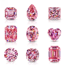 Pink Moissainte Diamond Stone 0.5ct-3ct D Color Gemstone Loose Gemstones Passed Diamond Tester GRA