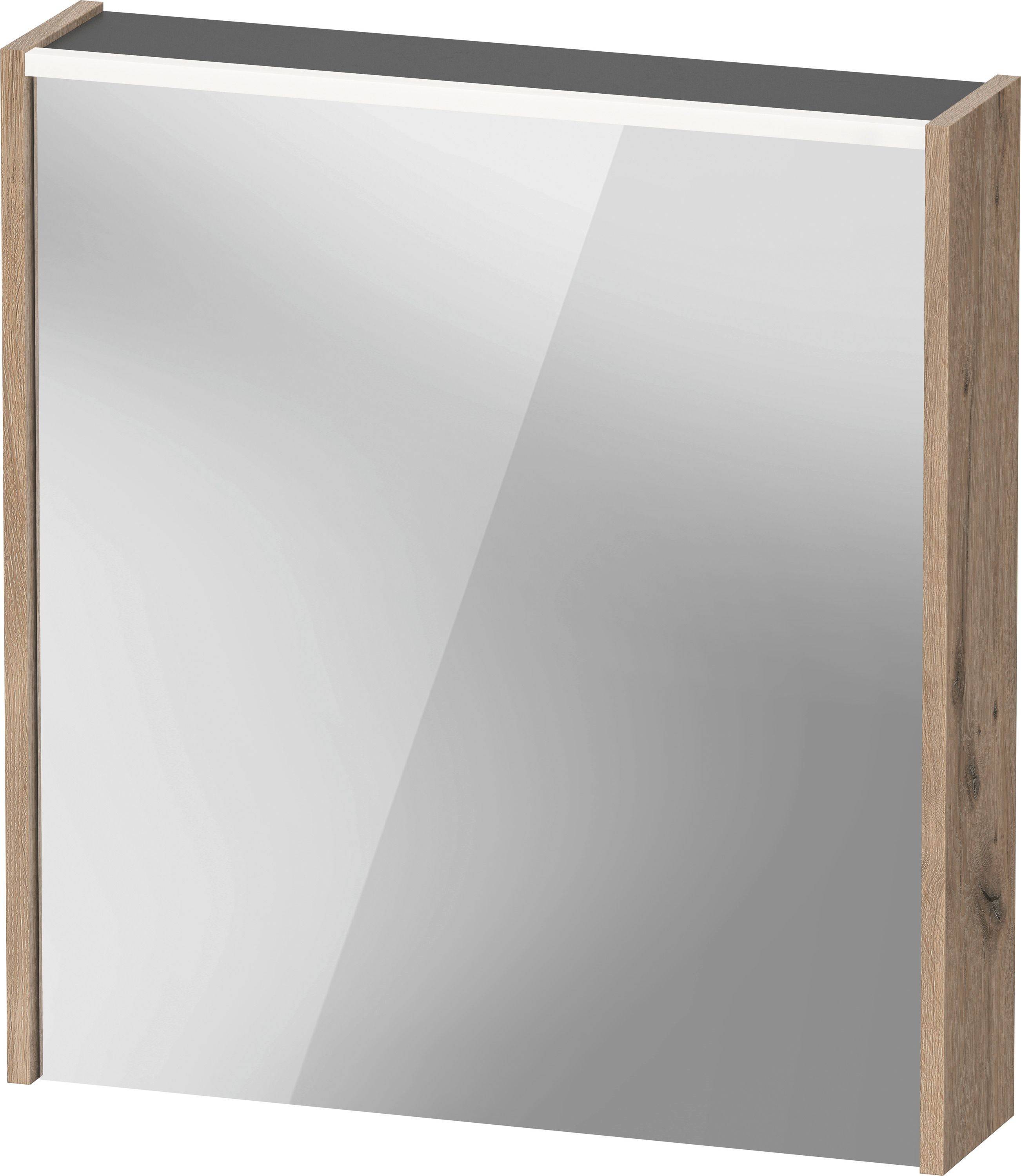 Duravit D-Code Spejlskab 650x148x700, højrehængt Marmoreret eg