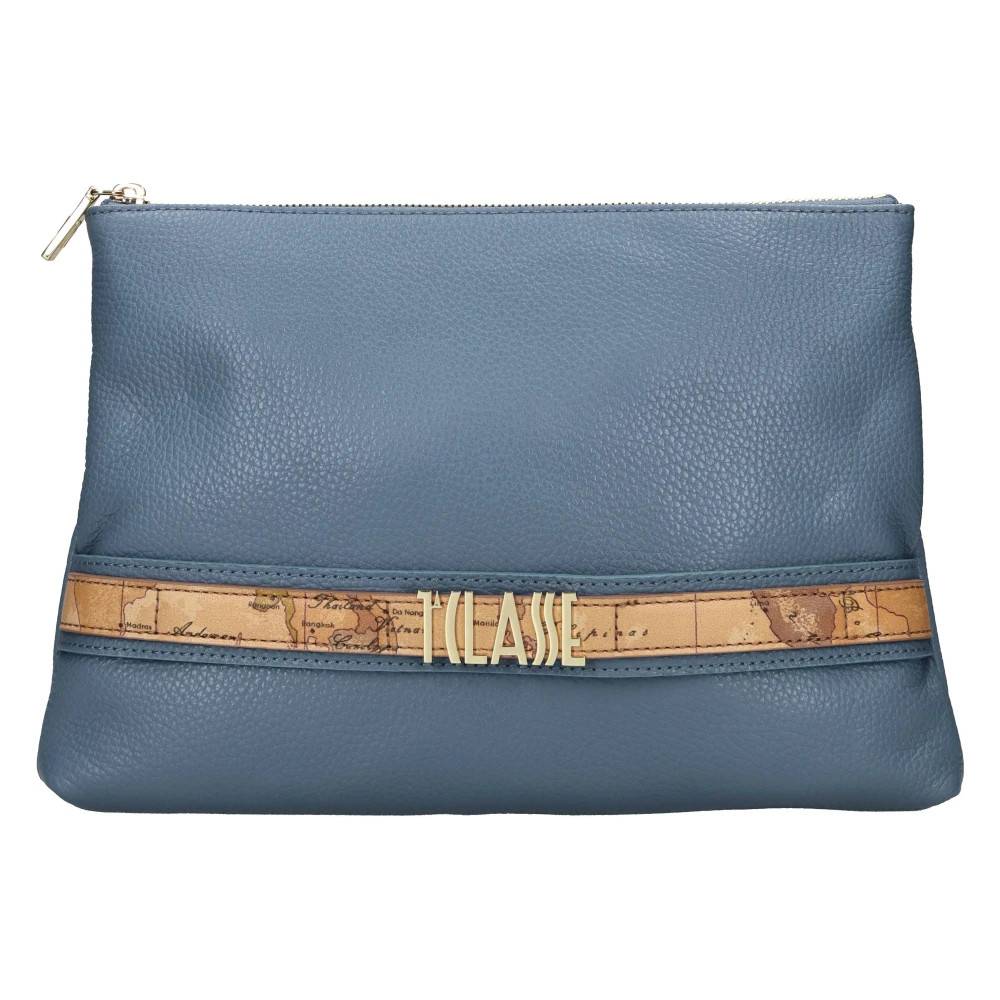 Alviero Martini 1a Classe Læder Clutch - Tasker - Dame - Blå - ONE SIZE - Læder