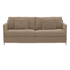 Soffa Petito 2-sits - tyg Tristan mole/svarta ben