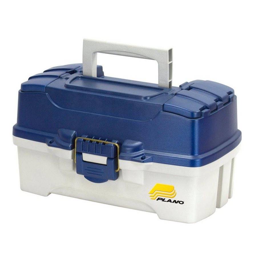 Plano Two-Tray Tackle Box - betesväska - BLUE METALLIC (EN STL)