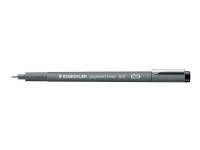 (ComputerSalg) STAEDTLER - Fineliner - permanent - sort - pigmentblæk - 0.4 mm