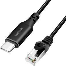 LogiLink USB 3.0 Adapterkabel [1x USB-C® USB 3.2 (Gen 1) - 1x RJ45-stik 8p8c] CU0416 10.00 m