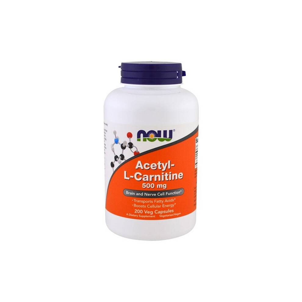 NOW Foods, Acetyl-L-Carnitine, 500 mg, 200 Veg Capsules