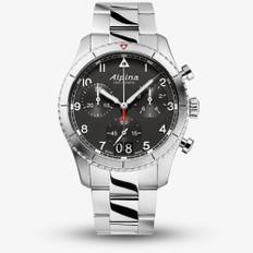 Alpina Mens Startimer Pilot Chronoraph Watch AL-372BW4S26B