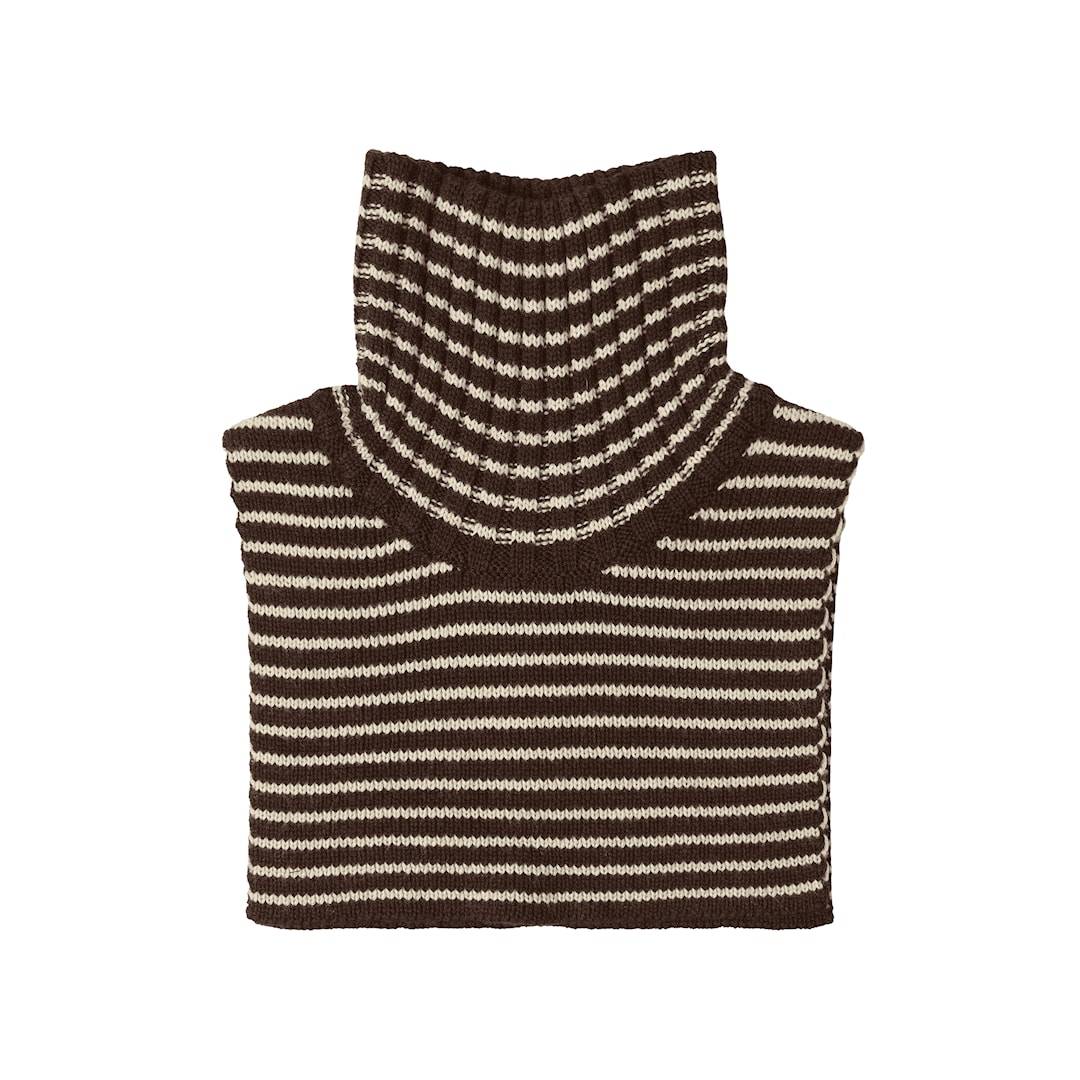 FUB Halsedisse I Uld Mocca/ecru Mocca/Ecru-90/100 cm Wool Brun 90/100 cm Drenge, Piger