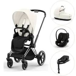 Priam duovogn off white/chrome black inkl. Cloud G og Base G - magic black