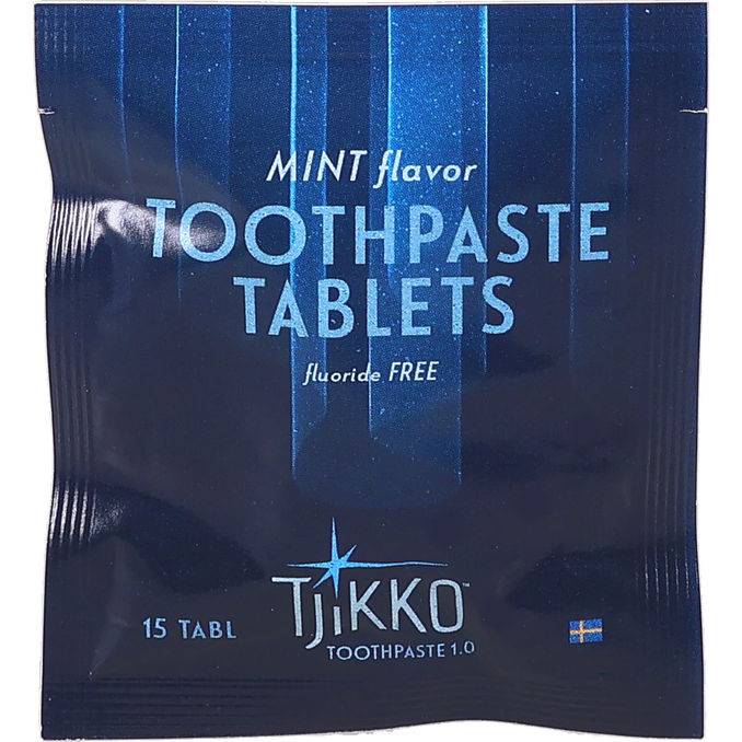 Tjikko Tandpastatabletter Uden Fluor Refill 15-pak