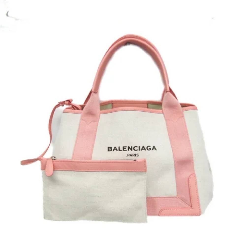 Balenciaga Vintage Pre-owned Canvas balenciaga-tasker - Vintage - Dame - Lyserød - ONE SIZE - Tyl