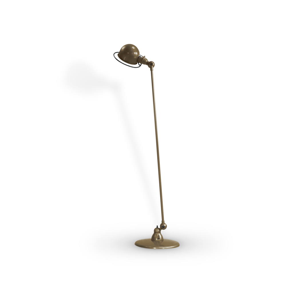 Loft D1200I gulvlampe fra Jieldé - Pearl beige / Blank