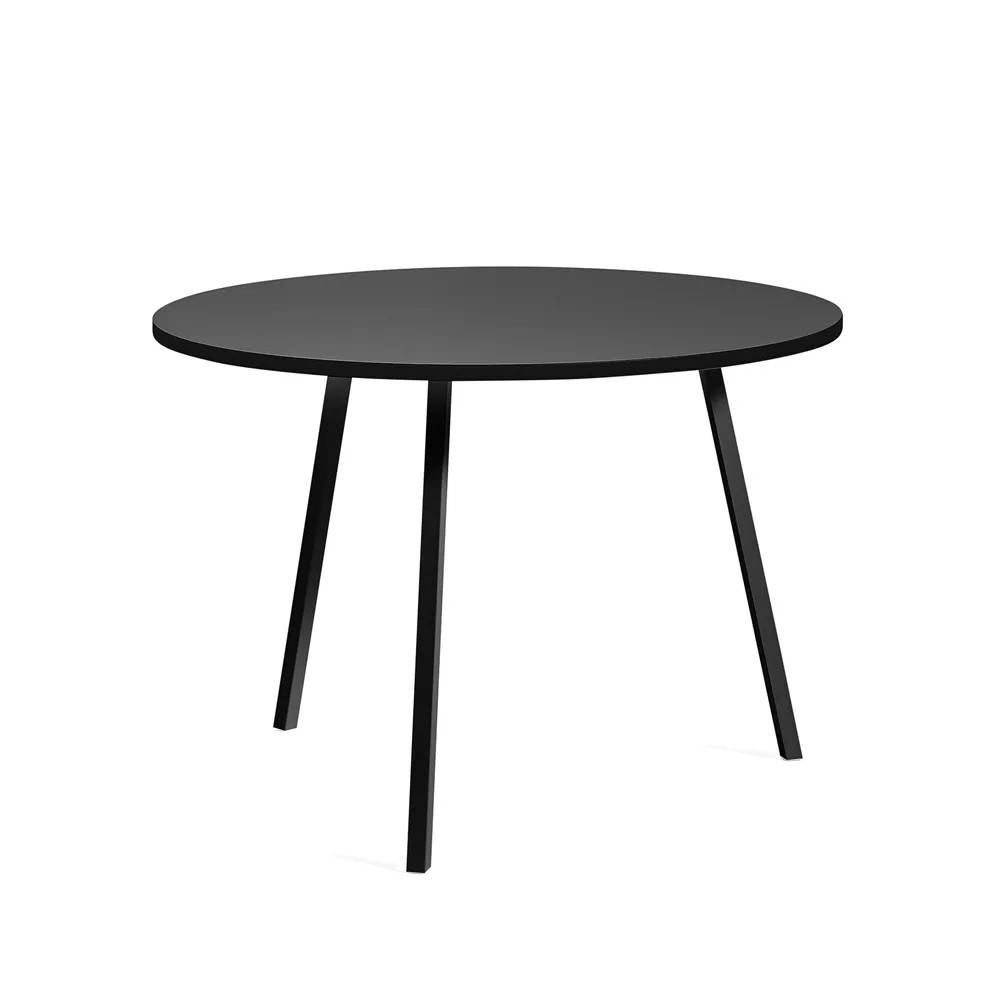 HAY Loop Stand spisebord rundt Black linoleum-black, Ø105 cm.