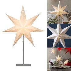Belyst julstjärna | fönsterstjärna med belysning | juldekoration, fönster, upplyst | golvlampa stjärna jul | juldekoration inomhus | upplyst pappersstjärna | jullampa