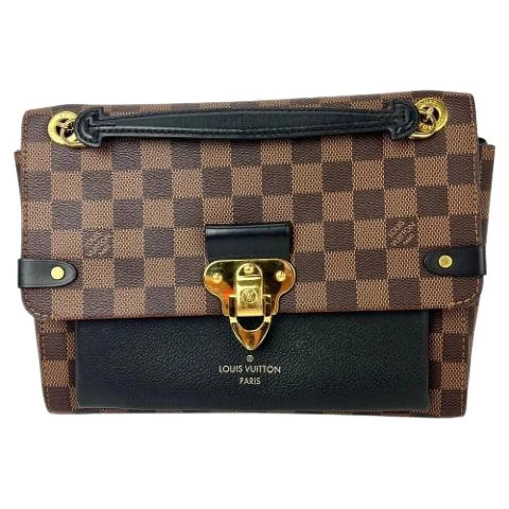 Louis Vuitton Vintage Pre-owned Vavin PM Damier Ebene Skuldertaske - Vintage - Dame - Brun - ONE SIZE - Uld