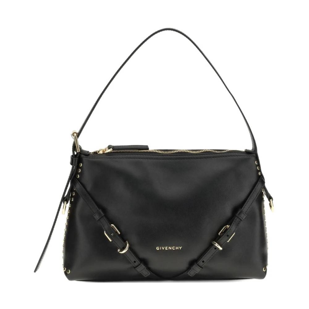 Givenchy Studded Skuldertaske - Tasker - Dame - Sort - ONE SIZE - Uld