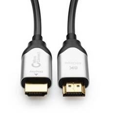 MicroConnect Premium Optic Fiber HDMI 2.1-kabel, 10 meter - Aktiv kabel med fiber och koppar som uppfyller alla kraven för att kallas Ultra High Speed-kabel