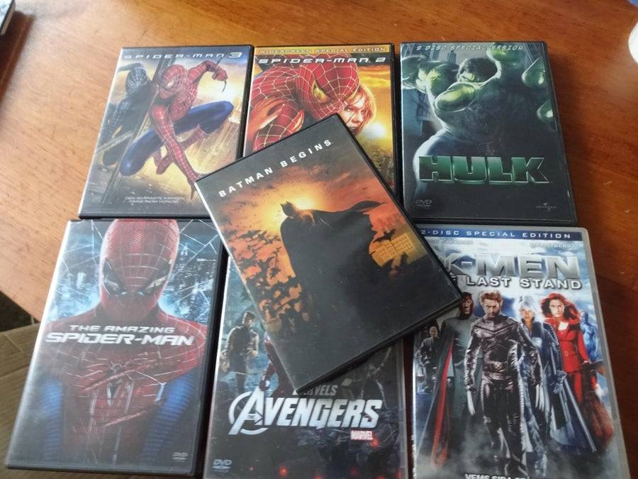 FYND DVD-paket DVD-paket 7 Superhjältefilmer D32 Svenska utgåvor