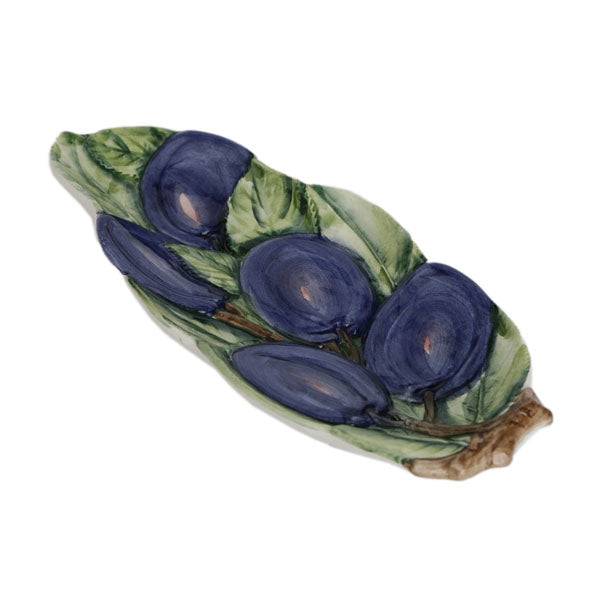 Caja company Blomme fad i keramik – Caja Company - blommeformet aubergine -.