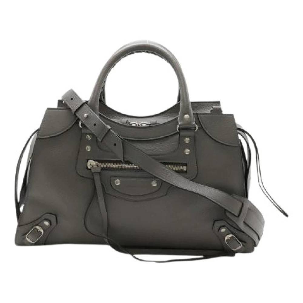 Balenciaga Vintage Pre-owned Neo Classic City Medium Tote Bag - Vintage - Dame - Grå - ONE SIZE - Læder